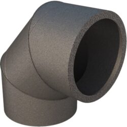 Coude Aerfoam 90° mâle/mâle Ø160 mm, configuration visible