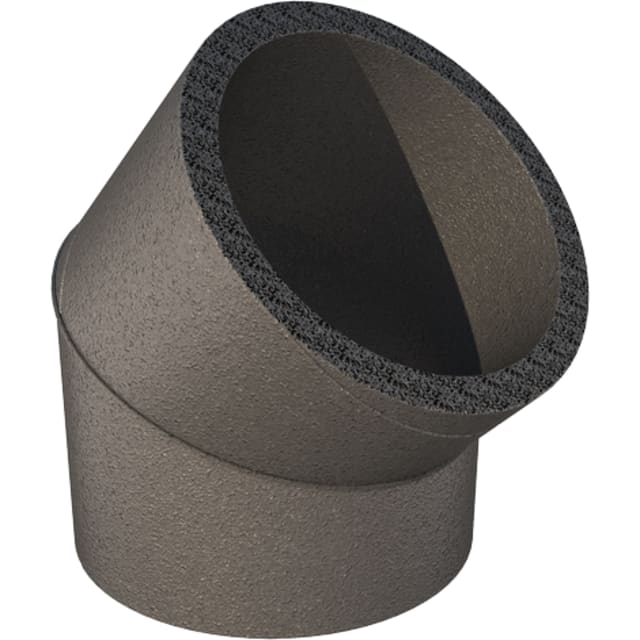 UBBINK Coude Aerfoam 45° Ø180 mâle mâle Coude isolé Aerfoam 45° Ø180 mâle mâle pour conduits de ventilation