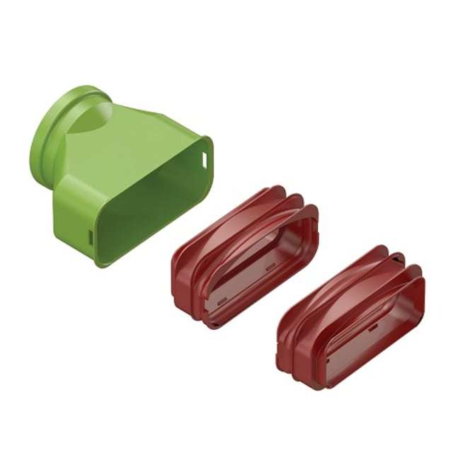 UBBINK Kit adaptateur AE55SC DBOX Kit adaptateur pour aérateur avec pièces vertes et rouges pour conduits de ventilation