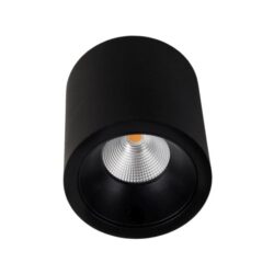 Détails visibles de Spot plafond LED noir dimmable 9W 3000K 820lm pour Spots en saillie