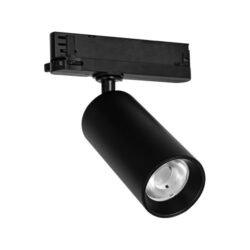UNI-BRIGHT - Drum zwart 3-fase track light - 3000K - - DR3F102230B