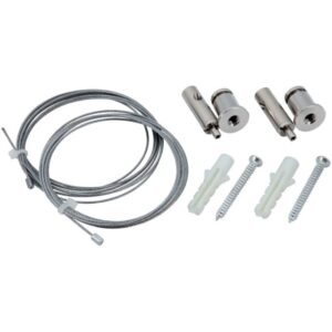 UNI-BRIGHT - Infinity panneau LED kit de suspension 4x câble acier 100cm + 4x clips montage - LPCS4100