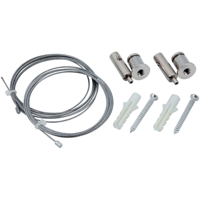 UNI-BRIGHT - Infinity panneau LED kit de suspension 4x câble acier 100cm + 4x clips montage - LPCS4100 UNI-BRIGHT - Infinity panneau LED kit de suspension 4x câble acier 100cm + 4x clips montage - LPCS4100