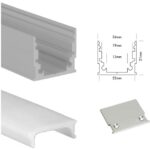 UNI-BRIGHT - M-line standard profiel alu + cover opaque 200cm + embouts - MLS2MA