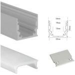 UNI-BRIGHT - M-line standard profiel alu + cover opaque 300cm + embouts - MLS3MA