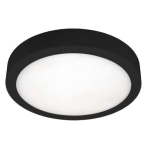 UNI-BRIGHT - MOON 145mm dia. - noir appar. IP54 - 3CCT 700lm 8W - MN1458WBCCT