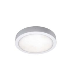 UNI-BRIGHT - MOON 240mm dia. - blc appar. IP54 - 3CCT 1590lm 18W - detect.- secours* 350lm 3h - MN24018WSECCT