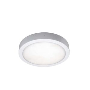 UNI-BRIGHT - MOON 240mm dia. - blc appar. IP54 - 3CCT 1590lm 18W - detect.- secours* 350lm 3h - MN24018WSECCT