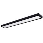 UNI-BRIGHT - MOON CCT 1200 x 150mm - 24W - noir - apparent -IP54 3CCT 2700K/3000K/4000K - MN120024WBCCT