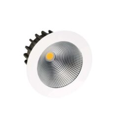 UNI-BRIGHT - Macros Pro downlight 24W 3000K 2525lm 60° 600mA Ø175mm UGR<19 IP44 driver blanc - MC24W301