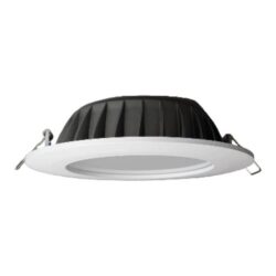 UNI-BRIGHT - Macros downl. enc.24W 3000K 850mA 1608lm 45° verre mat IP44 driver blanc mat - DL-M24W1608-01