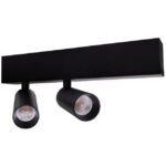 UNI-BRIGHT - Madison Twin plafond LED 32° 2x7W 3000K 2x550lm CRI90 DIM 40.000h noir - LVM30002B