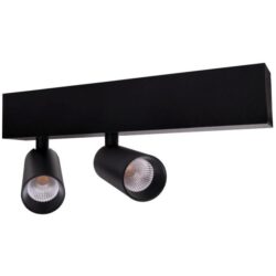 UNI-BRIGHT - Madison Twin plafond LED 32° 2x7W 3000K 2x550lm CRI90 DIM 40.000h noir - LVM30002B