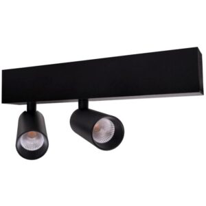 UNI-BRIGHT - Madison Twin plafond LED 32° 2x7W 3000K 2x550lm CRI90 DIM 40.000h noir - LVM30002B