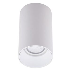 Spot LED en saillie cylindrique blanc pour ampoule GU10 5W 415 lm