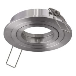 Spot encastrable rond aluminium 230V 50W, configuration visible