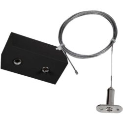 UNI-BRIGHT - Xline boîtier de connexion noir avec câble de suspension et alimentation 150cm - XLPSBB