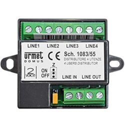 URMET - Distributeur vidéo 2Voice 1ent./4sort. - 1083/55