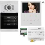 URMET - Kit vidéo 3 appartements préprogrammé - 1783103VOG