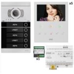 URMET - Kit vidéo 5 appartements préprogrammé - 1783105VOG