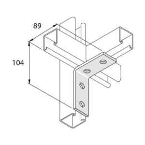 Unistrut - 104X89 90 DEG FITTING HG *10* - P1325