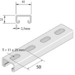 Unistrut - Rail de montage - P3300T10