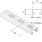 Unistrut - Rail de montage - P4000T10X3
