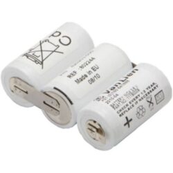 Pack batteries rechargeables 3,6V 1,5Ah format cylindrique avec fils de connexion