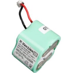 Batterie NiMH 4,8V 2Ah verte avec fils rouge et noir pour éclairage de secours
