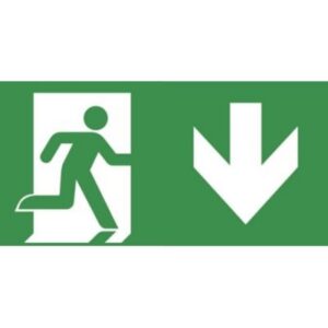 VAN LIEN - Horizon pictogramme ISO 7010 mural sortie de secours vers le bas - 7TCA091350R3364