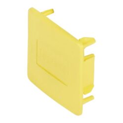 Détails visibles de Capuchon de protection pour rail 41x41 mm jaune R41 pour Accessoires pour chemins de câbles