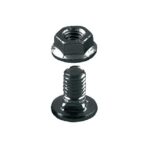 VANGEEL SYSTEMS - Vis sans tête M6*10 + écrou M6 noir - 8200112