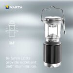 VARTA - Camping Lantern XS 4AA - 8x LED, 360°, sans pile - 16664.101.111 – Image 5