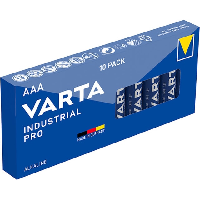 VARTA - Pile ALKALINE INDUSTRIAL PRO - AAA - 1 VARTA - Pile ALKALINE INDUSTRIAL PRO - AAA - 1