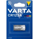 VARTA - Pile LITHIUM CYLINDRICAL - CR123A - 3V - blister 1 pc. - 6205.301.401