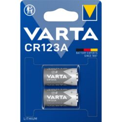 VARTA - Pile LITHIUM CYLINDRICAL - CR123A - 3V - blister 2 pcs. - 6205.301.402