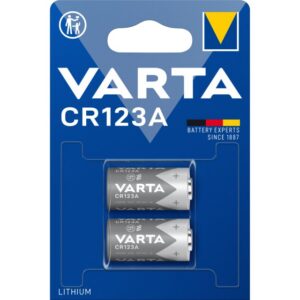 VARTA - Pile LITHIUM CYLINDRICAL - CR123A - 3V - blister 2 pcs. - 6205.301.402