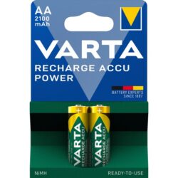 Pile rechargeable AA NiMH 2100 mAh 1,2 V HR06, configuration visible