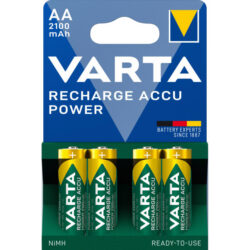 Pile rechargeable AA 2100 mAh NiMH HR06, configuration visible