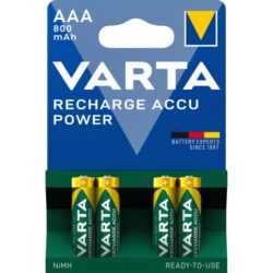 Pile rechargeable AAA 1,2V NiMH HR03, configuration visible