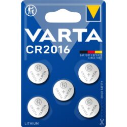 VARTA - Pile bouton LITHIUM - CR2016 - 3V - blister 5 pc. - 6016.101.415