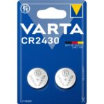VARTA - Pile bouton LITHIUM - CR2430 - 3V - blister 2 pcs. - 6430.101.402