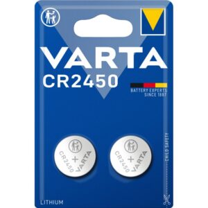 VARTA - Pile bouton LITHIUM - CR2450 - 3V - blister 2 pcs. - 6450.101.402