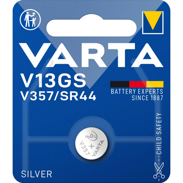 Pile bouton SR44 V357 V13GS oxyde d'argent 1,55V – Image 1