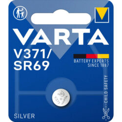 Détails visibles de Pile bouton oxyde d'argent SR69 V371 1,55V pour Piles bouton