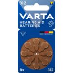 VARTA - VARTA Hearing Aid Battery 312 Blister 8 - 24607.101.418