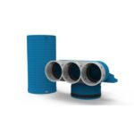 VENT-AXIA - Uniflexplus+ collecteur terminal 3 x Ø69 mm - 125 mm 90° avec étui ** - 2005000467