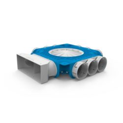 Détails visibles de Subcollecteur Uniflexplus+ 80x220 mm 9xØ69 VK69 9 220 pour Accessoires pour conduits de ventilation