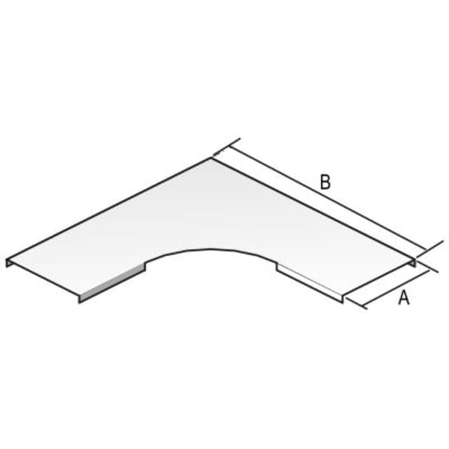 VERGOKAN - Courvercle pour courbe horizontale à 90° VERGOKAN - Courvercle pour courbe horizontale à 90°