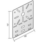 VERGOKAN - Plaque de montage encliquetable